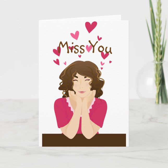 I miss you card (Front)