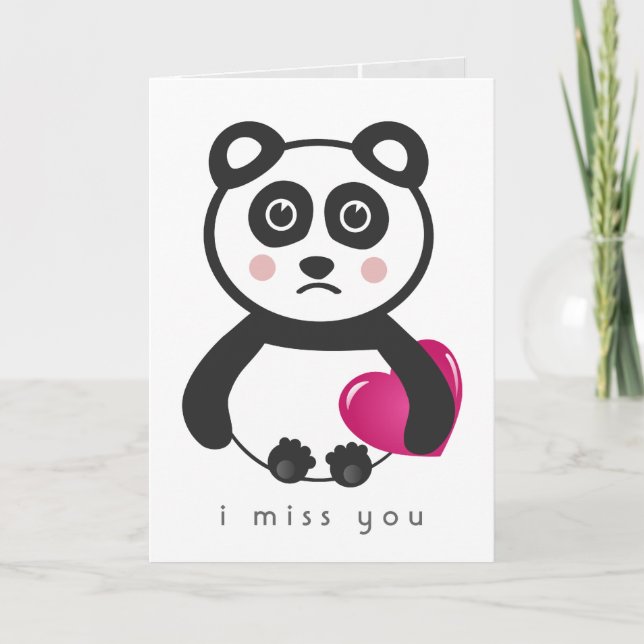I miss you card (Front)