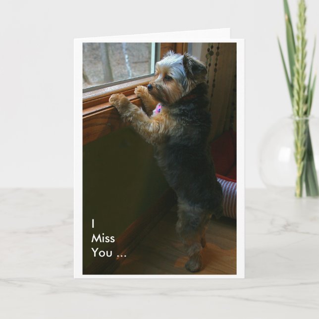 I Miss You... Card (Front)