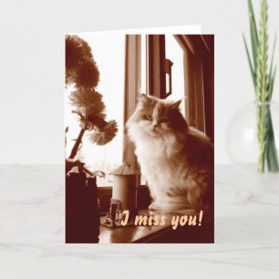 I miss you! card