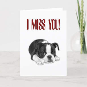 I Miss You Card