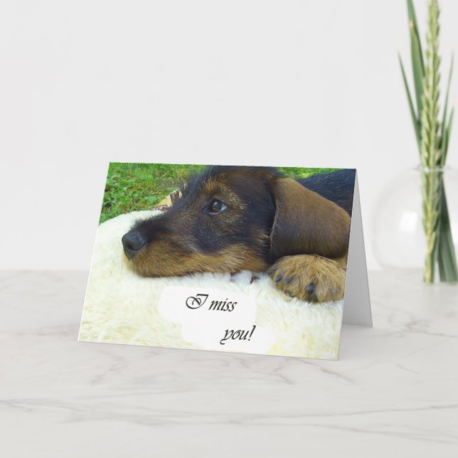 I miss you card (Front)