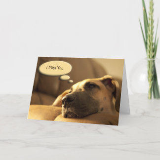 I Miss You Card