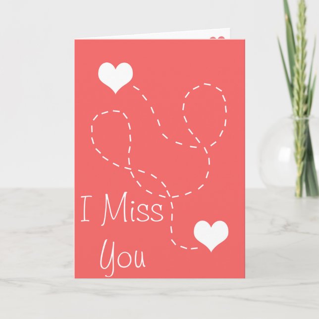 I miss you card (Front)