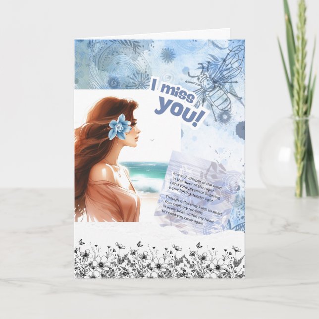 I Miss You Card (Front)