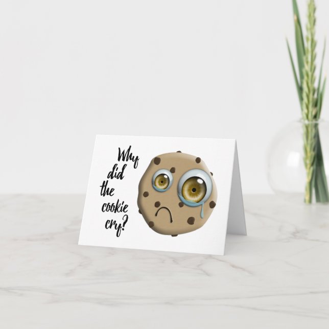 I MISS YOU cookie joke Card (Front)
