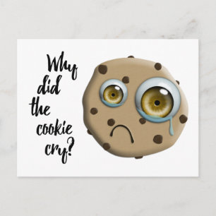 I MISS YOU cookie joke Postcard