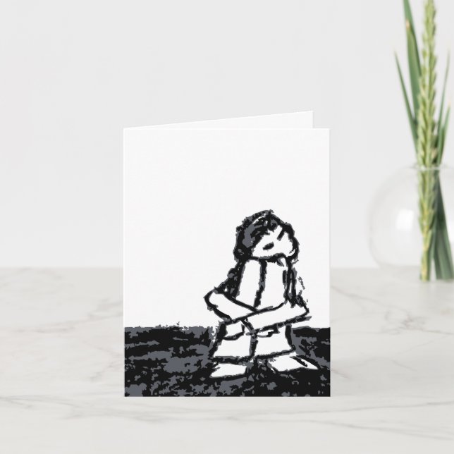 i miss you (corner kid) card (Front)