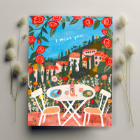 I Miss You Countryside Lunch for Two w Views Art