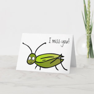 I miss you! Cricket Card