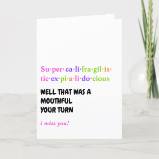 I MISS YOU Greeting Card