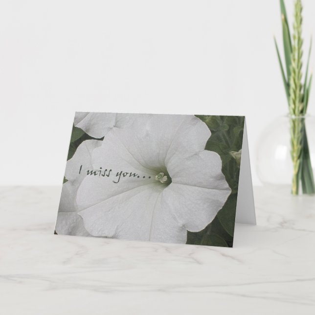 I Miss You Greeting Card (Front)