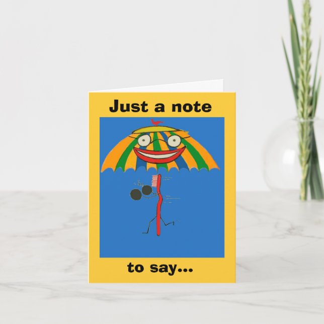 I Miss You Note Card (Front)