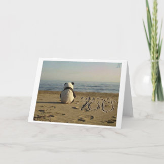 "I miss you" Panda Card