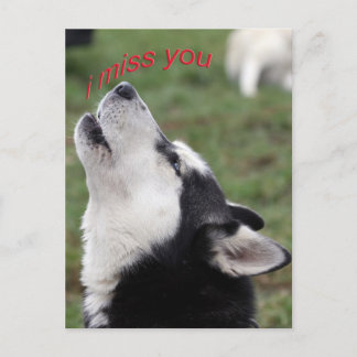 i miss you postcard