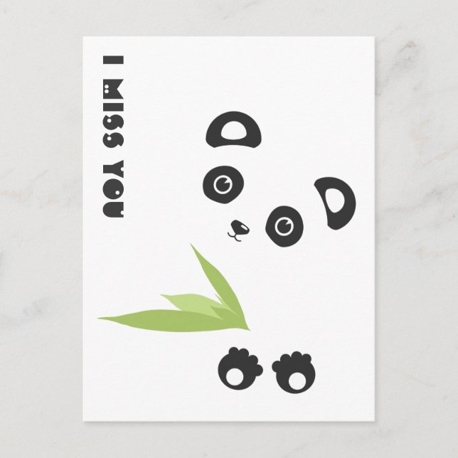 I miss you postcard (Front)