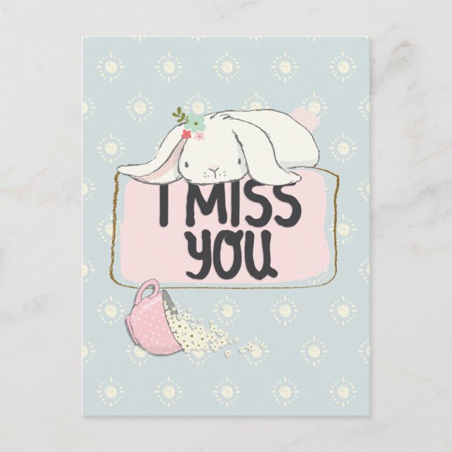 I miss you postcard (Front)