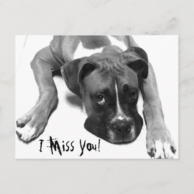 I Miss You! Postcard (Front)