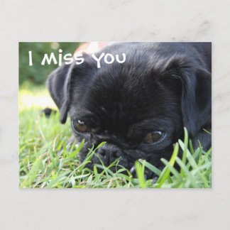 I miss you postcard