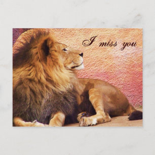 I miss you_ Postcard