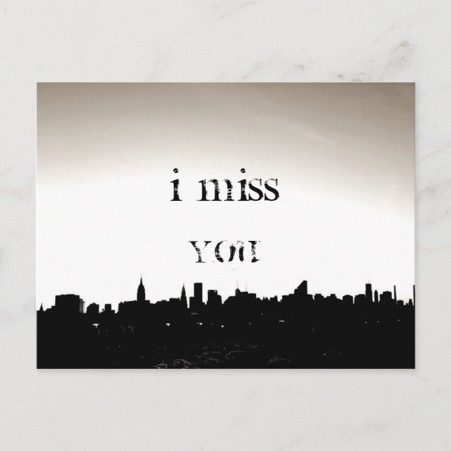I MISS YOU POSTCARD (Front)