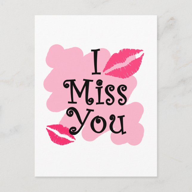 I miss you postcard (Front)