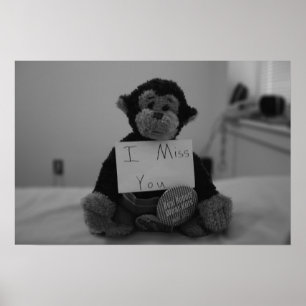 I miss you poster