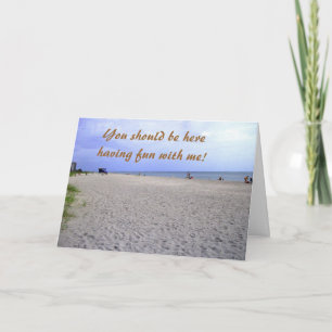 I Miss You Siesta Keys Greeting Card