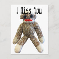 I Miss You Sock Monkey