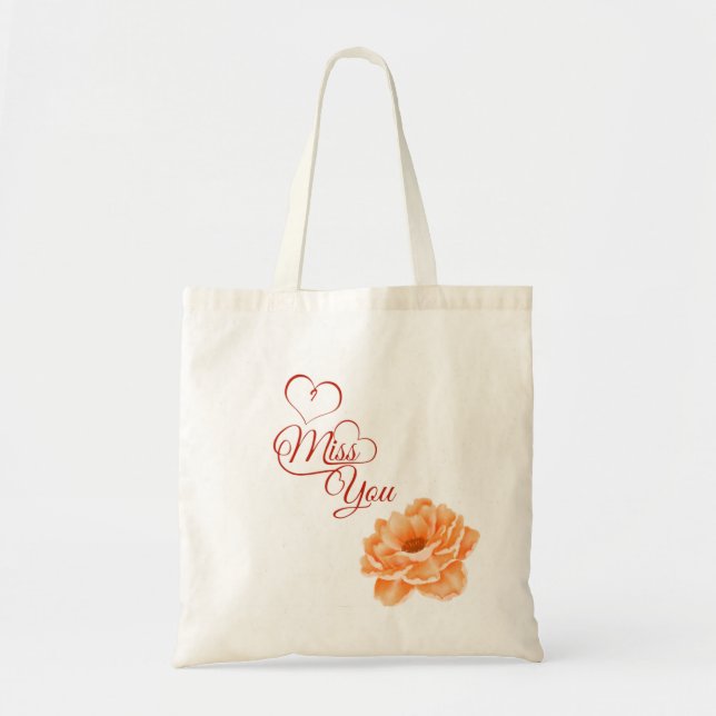 I Miss You Tote Bag (Front)