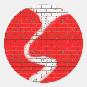 I Miss You, Twinflame Friend Love Broken Heart Red Classic Round Sticker