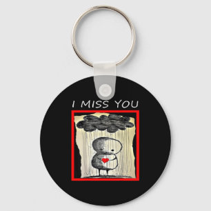 I Miss You Valentine’s Day Key Ring
