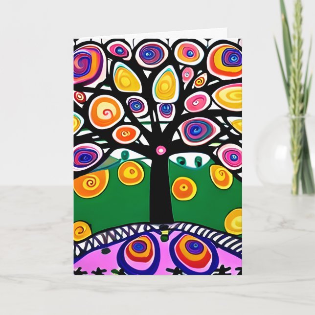 I Miss You | Whimsical Art Card (Front)