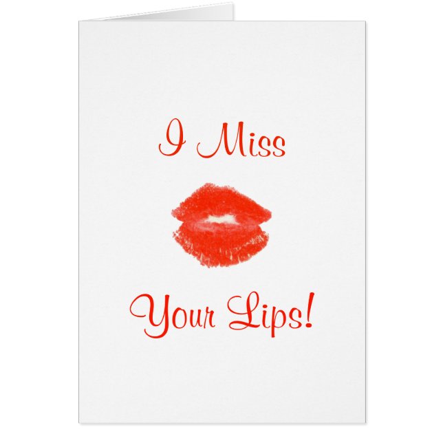 I Miss Your Lips! Red 4Kelly (Front)