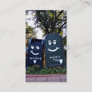 i missed you mailboxes business card