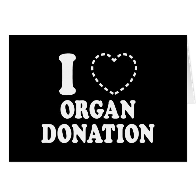 I {MISSING HEART} ORGAN DONATION CARD (Front Horizontal)
