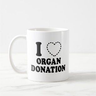 I {MISSING HEART} ORGAN DONATION COFFEE MUG