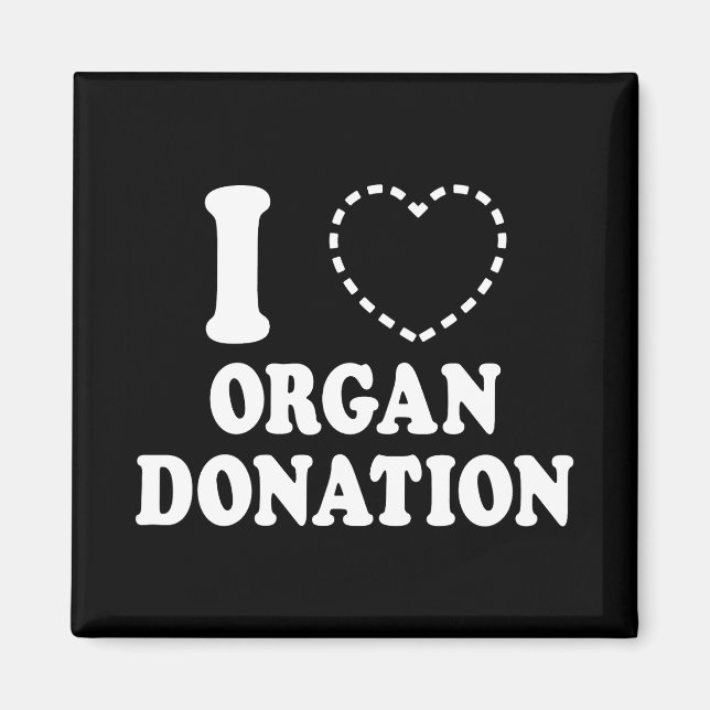 I {MISSING HEART} ORGAN DONATION MAGNET (Front)