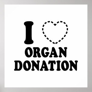I {MISSING HEART} ORGAN DONATION POSTER