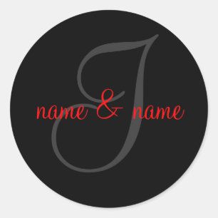 I monogram label