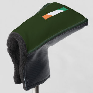 I Monogram overlaid on Irish Flag pccnt Golf Head Cover