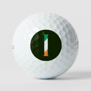I Monogram overlaid on Irish Flag tpv1 gbcnt Golf Balls