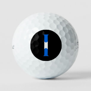 I Monogram overlaid on Scottish Flag tpv1 gbcnt Golf Balls