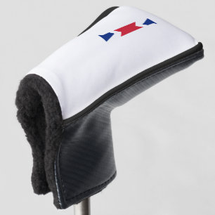 I Monogram overlaid on Union Jack Flag pccnt Golf Head Cover