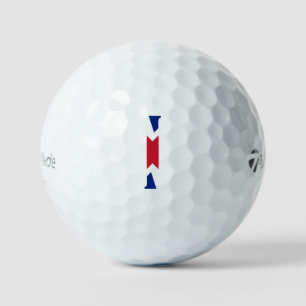 I Monogram overlaid on Union Jack Flag tmtp5 gbcnt Golf Balls