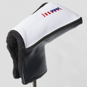 I Monogram overlaid on USA Flag pccnt Golf Head Cover