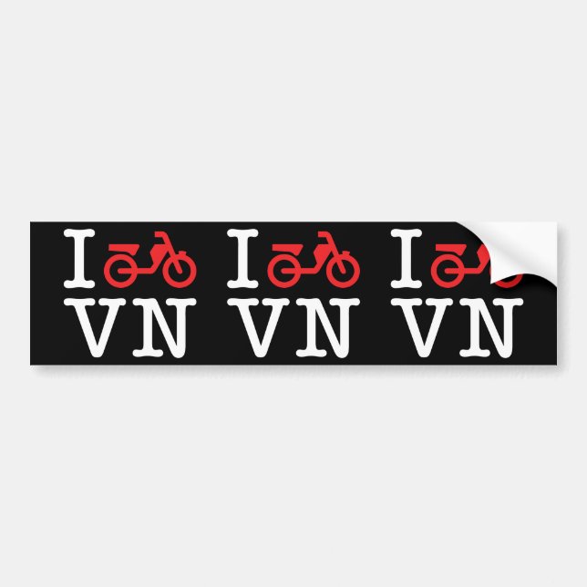 I Motorbike Vietnam Bumper Sticker (Front)