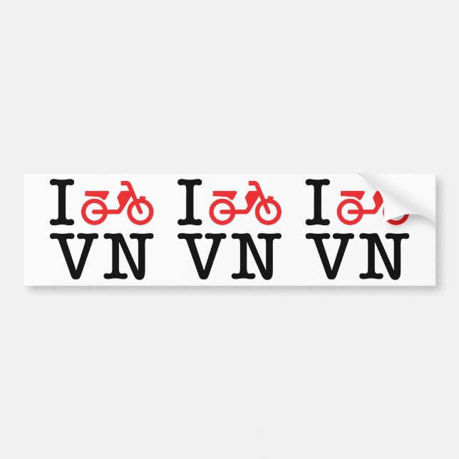 I Motorbike Vietnam Bumper Sticker (Front)