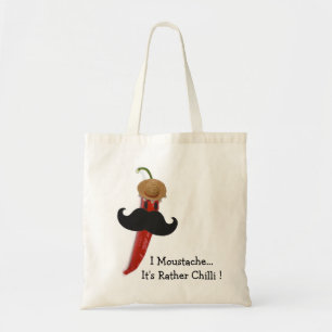 I Moustache.. It's Rather Chilli Tote Bag