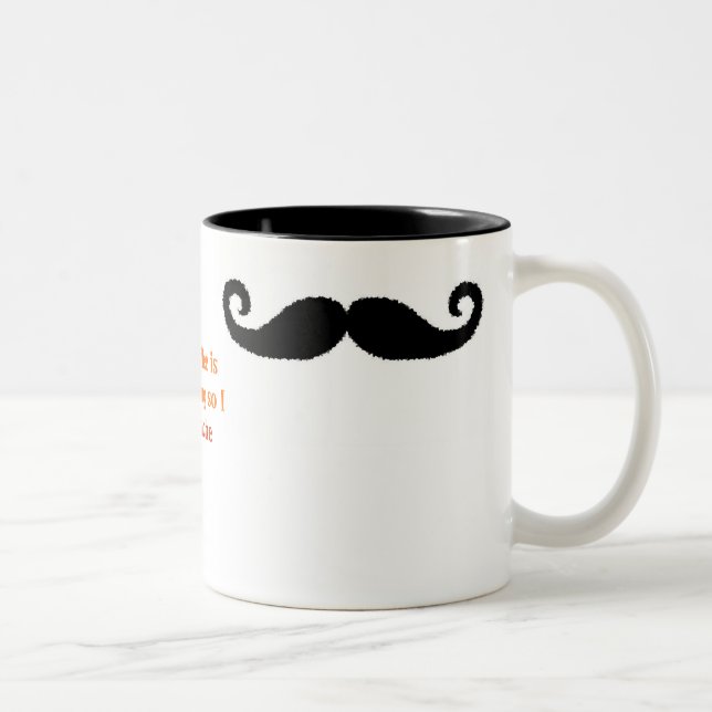 I Moustache... Two-Tone Coffee Mug (Right)